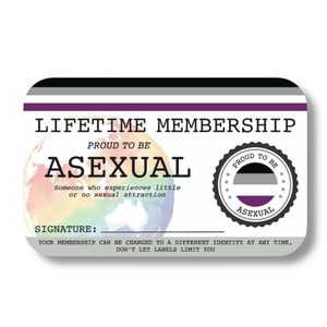 Asexual Lifetime Membership Card - The Left And Right Collective