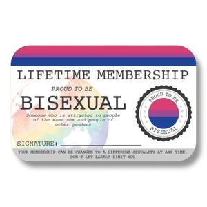 Products: Bisexual Lifetime Membership Card - The Left And Right Collective