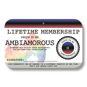 Ambiamorous Lifetime Membership Card - The Left And Right Collective