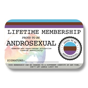 Products: Androsexual Lifetime Membership Card - The Left And Right Collective