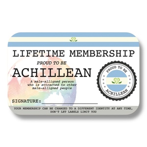 Products: Achillean Lifetime Membership Card - The Left And Right Collective