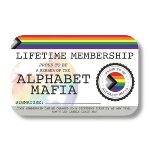 Products: Alphabet Mafia Lifetime Membership Card - The Left And Right Collective