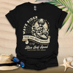 Surf Tees: Wave Rider Galaxy Surfer T-Shirt