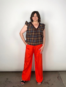 ON NEW GROUND REVERSIBLE NECKLINE BLOUSE