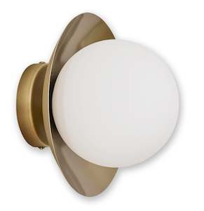 Lighting: Marlow Antique Brass Sconce