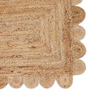 Scallop Jute Braided Runner