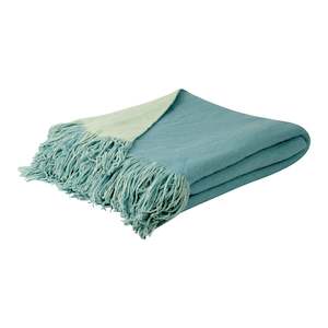 Throws: Nelson Aqua / Pale Aqua Throw