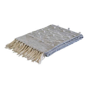 Elliot Grey/Cream Woven Throw 150x230cm