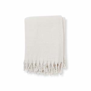 Throws: June Off-White Throw