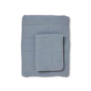 Bailey Light Blue Stonewash Coverlet Set