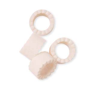 Resin: Aries Pink Scallop Napkin Ring Set