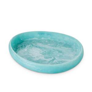 Resin: Aries Aqua Platter Lrg L35xW30xH5cm
