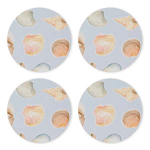 Shelly Beach Round Coaster Set 4