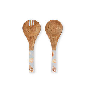 Shelly Beach Salad Servers Set 2 9x24cm