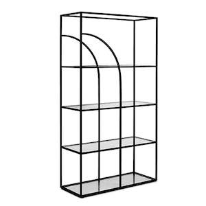 Ponte Black Arch Shelves