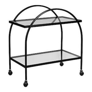 Understated Glamour: Ponte Black Bar Cart