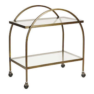 Understated Glamour: Ponte Brass Bar Cart