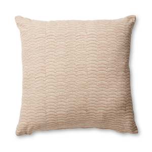 Block Print Cushions: Neera Rust Scallop Block Print Cushion