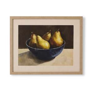 Pear Bowl Still Life Framed Print