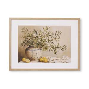 Mirrors Wall Decor: Olive Bouquet Framed Print