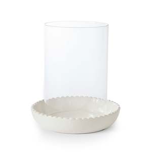 Home Decor: Neve White Ceramic Votive Large