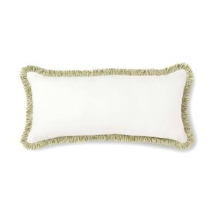 Clearance: Vera Green Melange Fringe Cushion