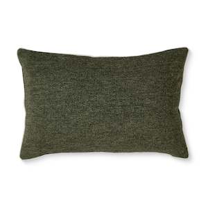 Ivory By Madras Link: Casey Dark Green Textured Cushion 40x60cm
