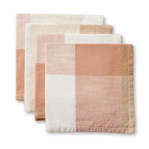 Heide Rust Check Napkin Set 4