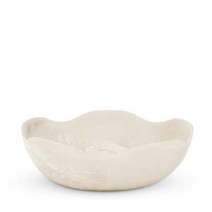 Resin: Aries Cream Resin Salad Bowl Lrg D36xH10cm