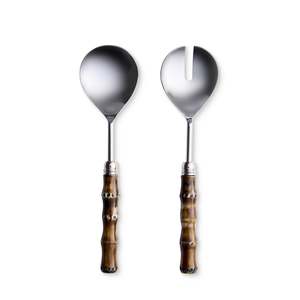 Bahama Bamboo Salad Server Set 2