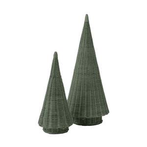 Home Decor: Clovelly Green Christmas Tree Décor Set 2