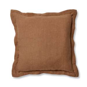 Riley Coffee Linen Cushion