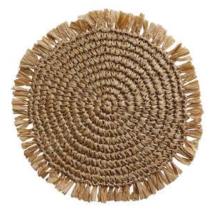 Fringe Natural Placemat Round