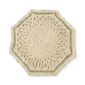 Majorca Natural/Green Woven Placemat