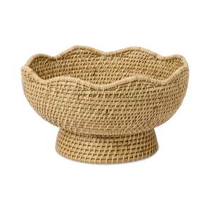 Clovelly Rattan Pedestal Fruit Bowl