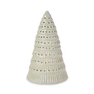 Christmas Tree Sage Speckle Table Decoration Lrg D15xh25cm