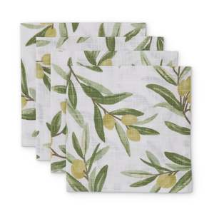 Sicilian Olive Napkin Set 4