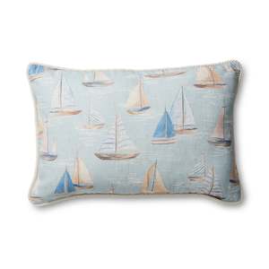 Sailboats Blue Cushion 40x60cm