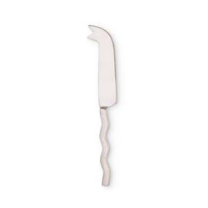 Tableware: Wavy Silver Cheese Knife