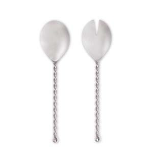 Twist Silver Salad Server Set 2