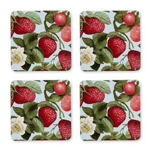Strawberry Field Square Hard Coaster Set 4