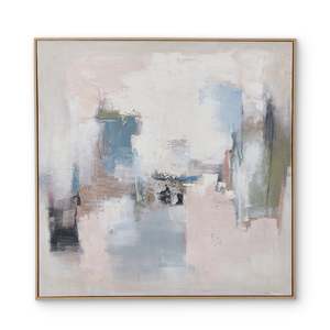 Abstract Pink/Pacific Wall Art