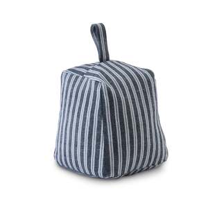 Samara Stripe Dark Blue Door Stop