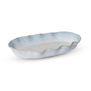 Marseille Wavy Blue Oval Dish