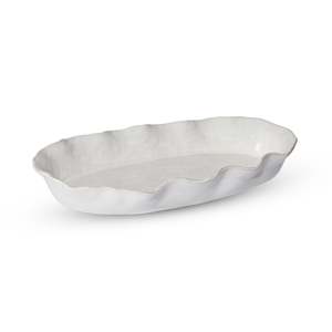 Home Decor: Marseille Wavy Natural Oval Dish