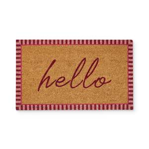 Hello Pink Doormat
