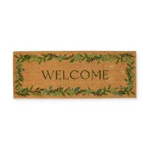 Doormats: Welcome Leaf Border Doormat