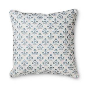 Ivory By Madras Link: Amira Blue Cushion 55cm