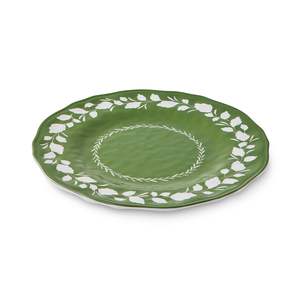 Cecile Green Melamine Large Plate D28cm