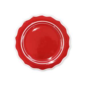 Belle Red/White Handpainted Side Plate